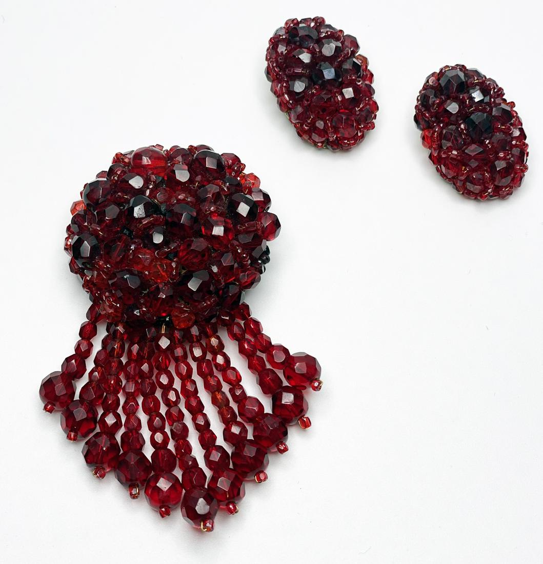 Coppola e Toppo. Earrings and Brooch. Signed (1 of 2)