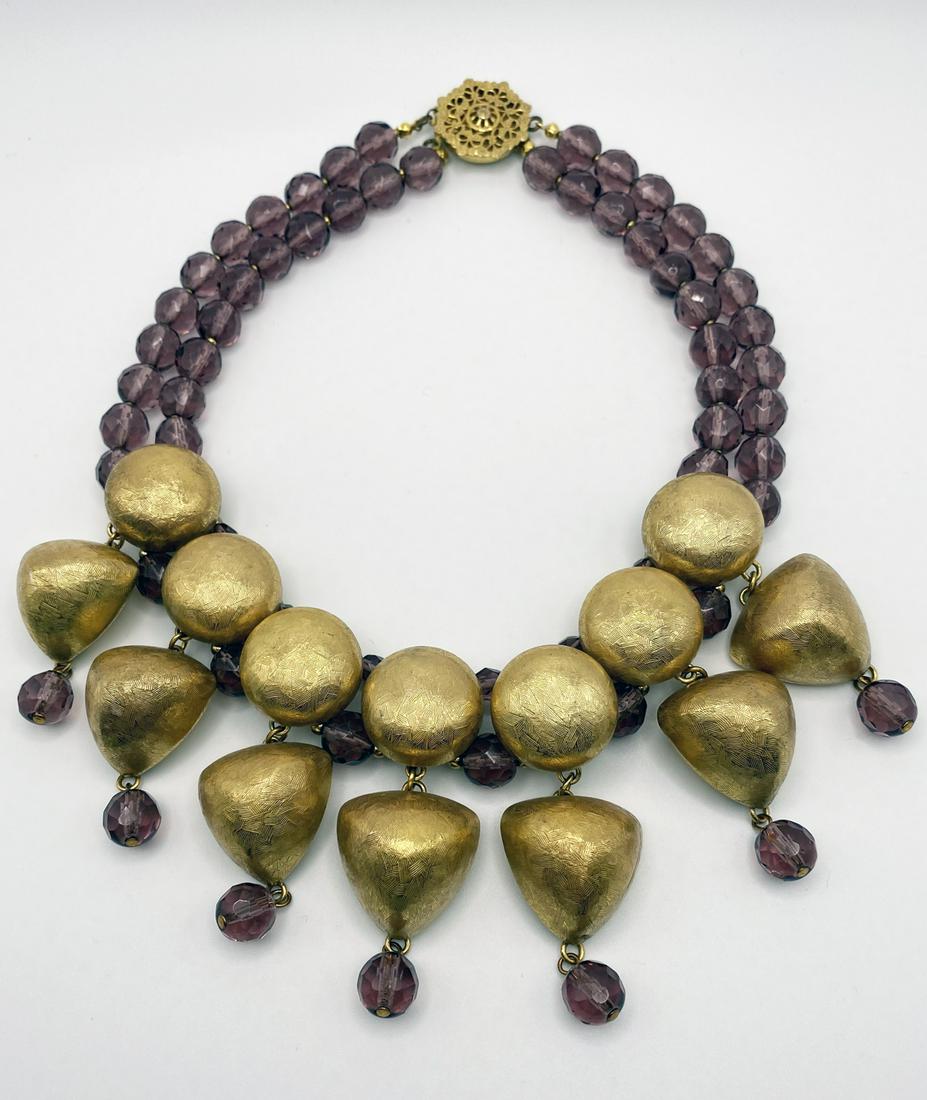 Miriam Haskell Necklace. Signed (1 of 2)