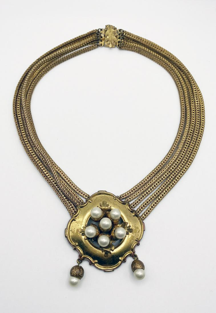Elsa Schiaparelli Collar Necklace. Signed (1 of 2)