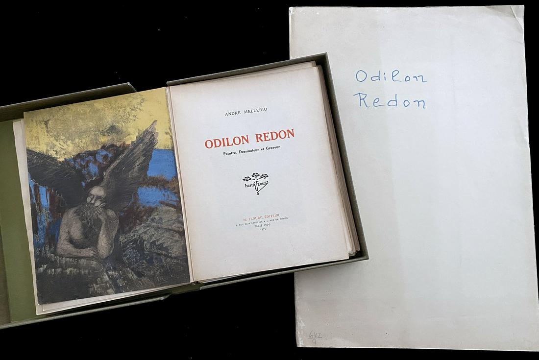 REDON. Peintre, Dessinateur et Graveur, 1923. With: Odilon Redon. Peintre, Dessinateur et Graveur. Mellerio, AndrÃ©. Paris: Henri Floury, Paris 1923. Limited edition in 100 numbered copies, printed on Japan paper, with suite of 9 original composition