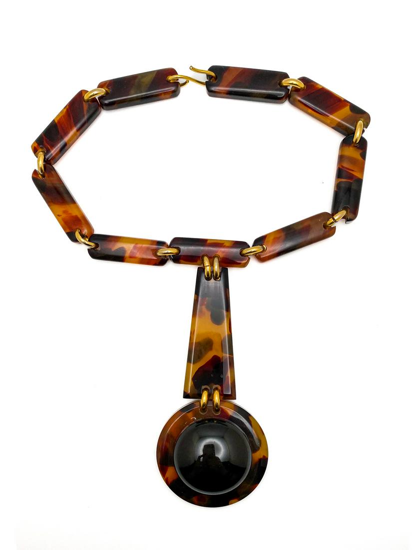 Vintage Collar Necklace with Pendant. (1 of 3)