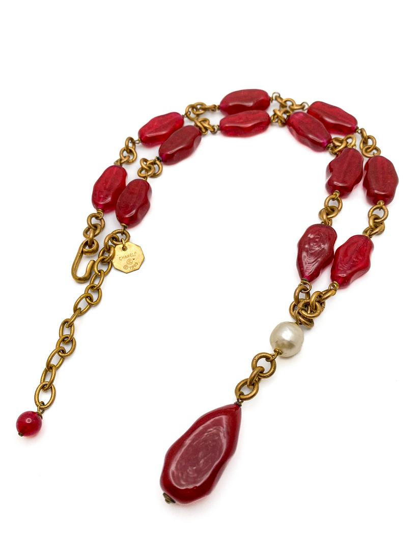 Chanel Gripoix and Pearl Necklace. (1 of 2)