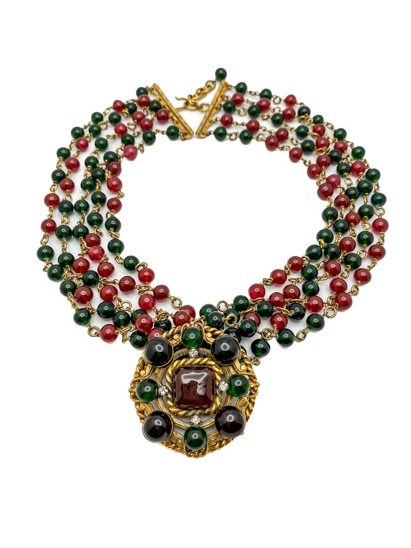 Chanel Necklace Gripoix glass. (1 of 3)