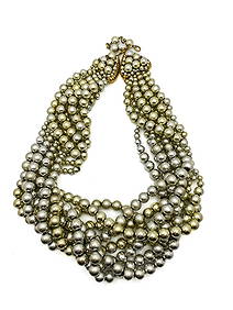 Coppola e Toppo Silvery Multi strands Necklace. (1 of 2)