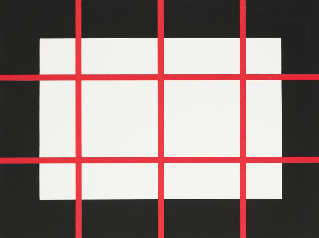 Donald Judd. Untitled. Woodcut 1993. Signed and (1 of 3)