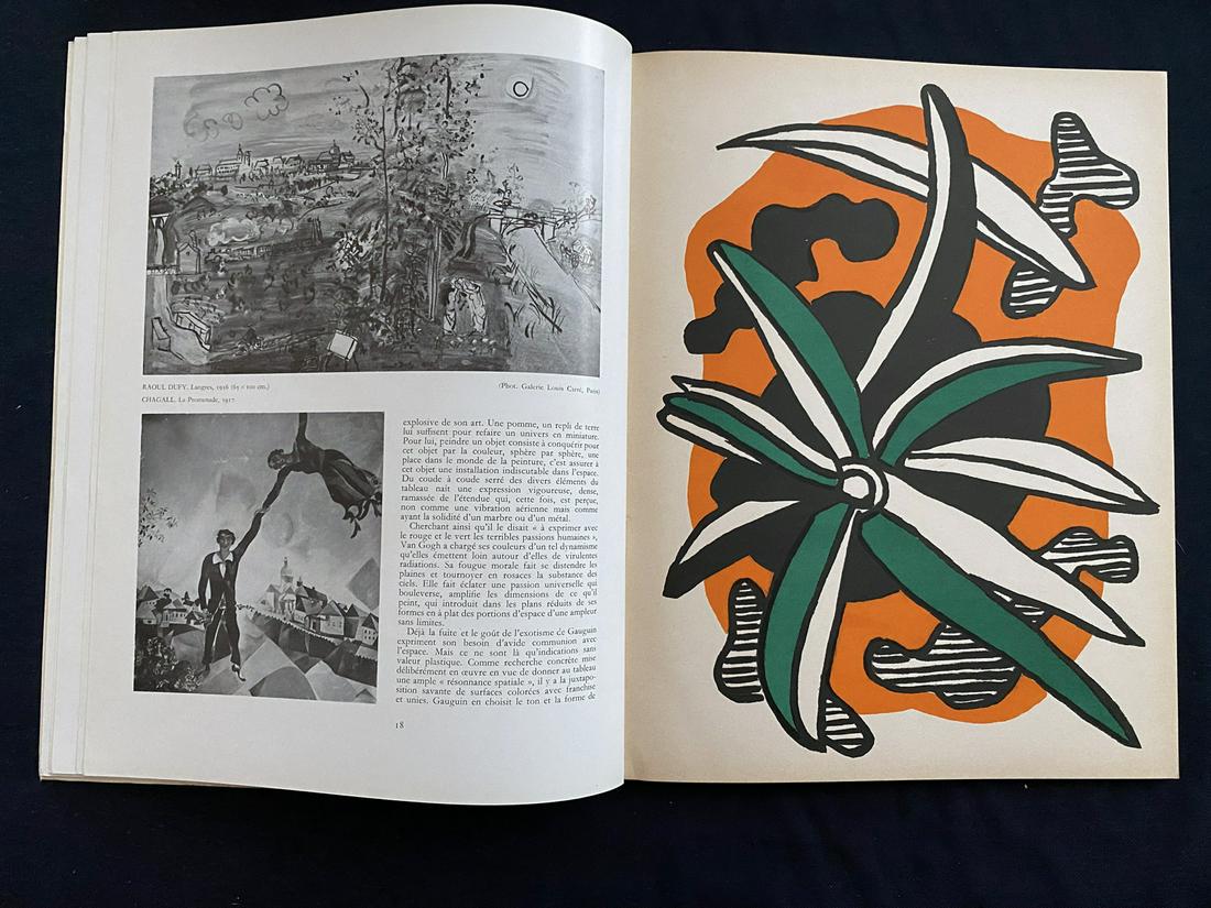 XXe Siecle 2. 1952. Leger, Lapicque, Magnelli, Villon: Illustrator Fernand Leger, Charles Lapicque, Alberto Magnelli, Jacques Villon. Nouvelle serie Cahiers dâ€™Art, San Lazzaro, Paris, 1952. 1st Edition. Text in French. With three original lithograp