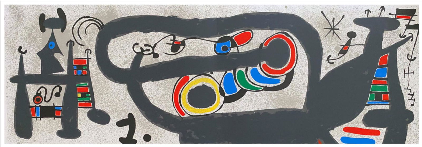 Le Lezard aux plumes d ' or. Poeme enlumine par Miro. With 15 lithographs by Miro (1 of 4)