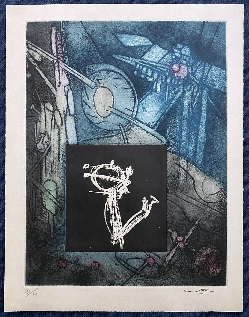 MATTA. LES VOIX. Deluxe with 20 embossed etchings by Matta (1 of 4)