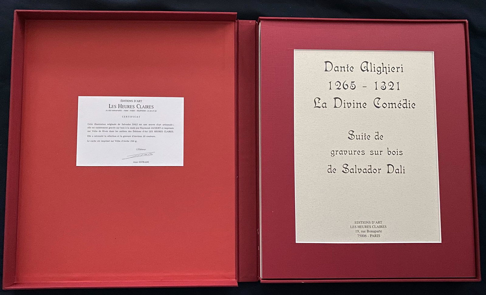 DALI.  Suites of 12 signed prints from La Divine Comedie (1 of 5)