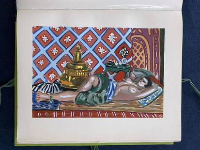 Matisse by Roger Fry. With 4 Pochoirs: Editions des Chroniques du Jour 1930. Limited edition in 650 copies, of which this copy is one of the 400 for the American Edition, E. Weyhe, 794 Lexington Ave New York. Illustrated with four color po