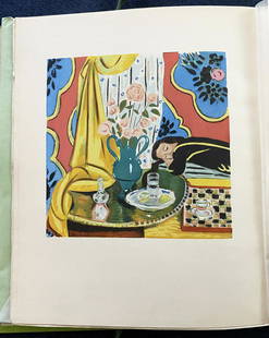 Matisse by Roger Fry. 1930. With 4 Pochoirs: Matisse by Roger Fry. Editions des Chroniques du Jour 1930. Limited edition in 650 copies, of which this copy is one of the 400 for the American Edition, E. Weyhe, 794 Lexington Ave New York. Illustra