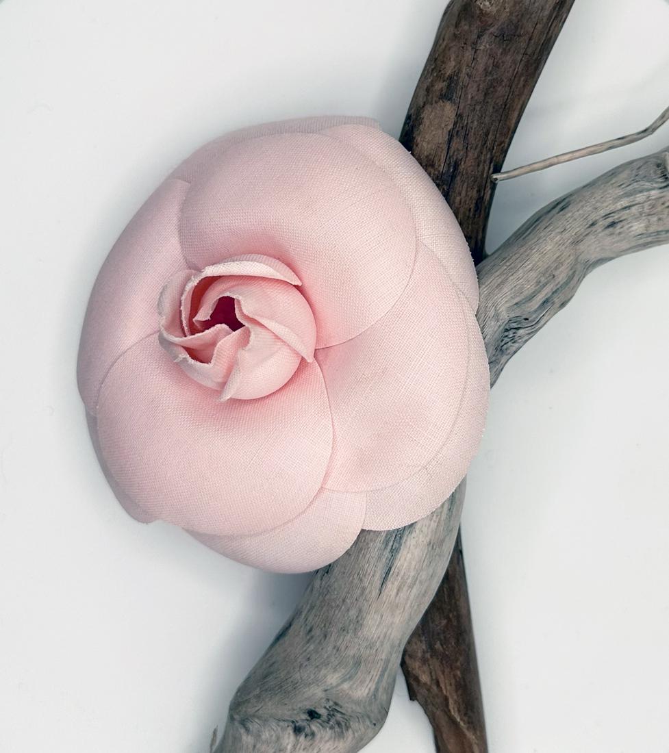 Chanel Pink Flower Brooch (1 of 3)