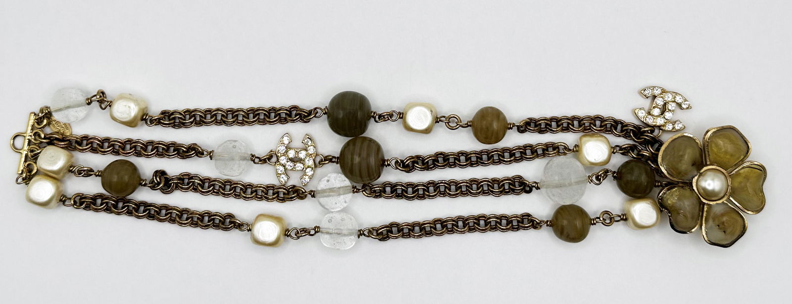 Chanel Double Strand Beaded Bracelet (1 of 2)