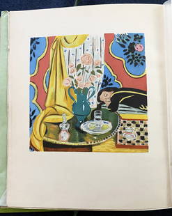 Matisse by Roger Fry. With 4 Pochoirs: Editions des Chroniques du Jour 1930. Limited edition in 650 copies, of which this copy is one of the 400 for the American Edition, E. Weyhe, 794 Lexington Ave New York. Illustrated with four color po