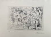 Picasso. Couple. 1968. Etching signed and numbered.