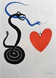 Mois mondial du coeur with 9 large S/N lithos, Calder, Miro, Tapies â€¦