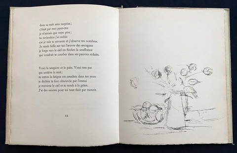 Pomme Endormie. With 8 lithographs by Giacometti.: Lena Leclercq, Alberto Giacometti Illustrator. Marc Barbezat, Paris 1961. Complete portfolio, with text by Lena leclercq, and 8 original lithographs by Alberto Giacometti. 4to in original printed wrap