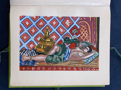 Matisse by Roger Fry. With 4 Pochoirs: Editions des Chroniques du Jour 1930. Limited edition in 650 copies, of which this copy is one of the 400 for the American Edition, E. Weyhe, 794 Lexington Ave New York. Illustrated with four color po