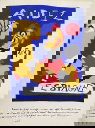 Cahiers D'Art, 4-5, 1937, with Miro pochoir Aidez Espagne