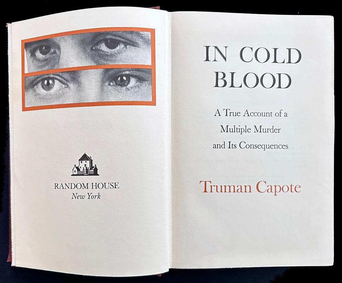 Truman Capote. In cold blood. First edition (1 of 3)