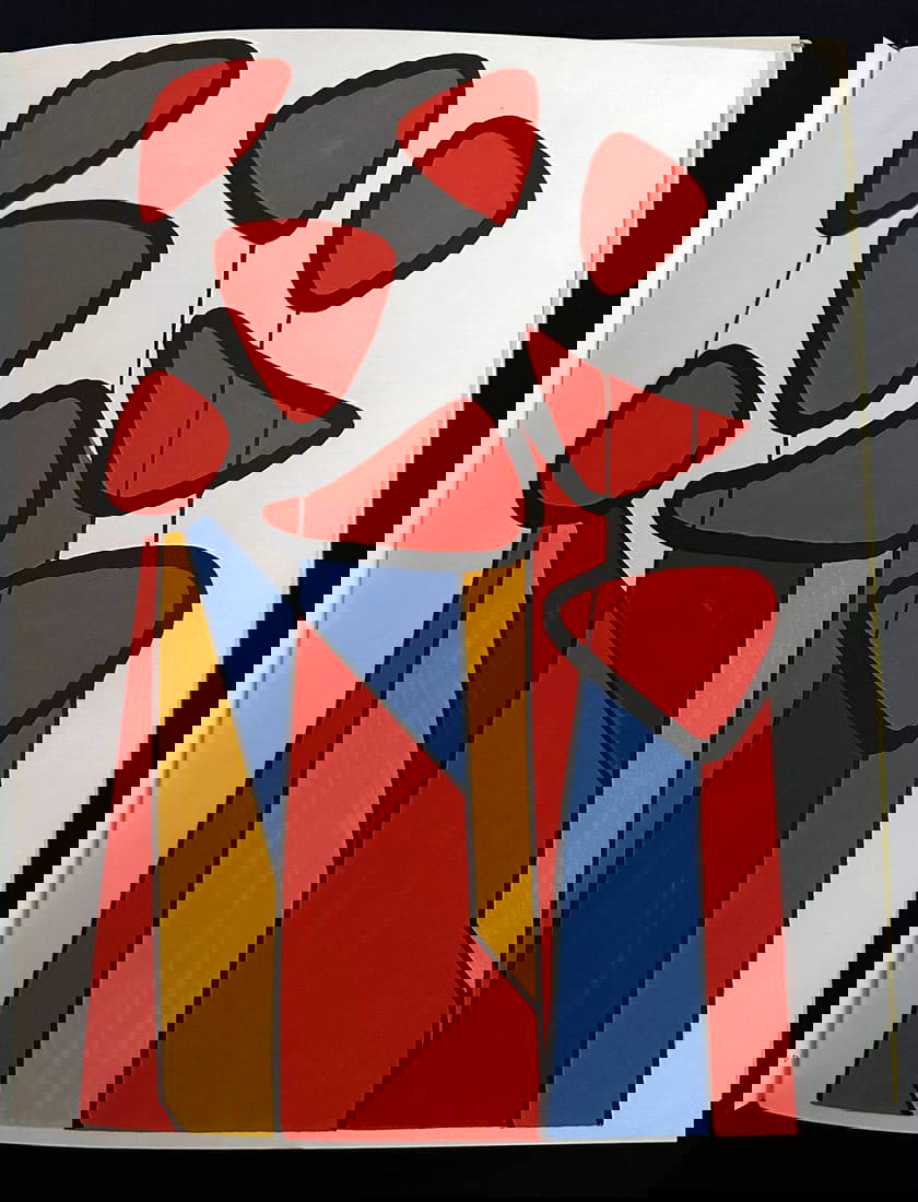 Homage To Alexander Calder. With A Color Lithograph By Calder. Auction