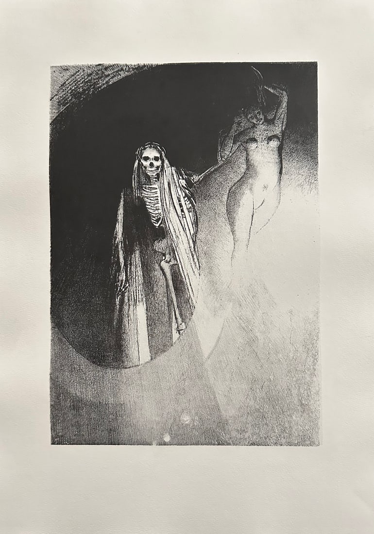 La Tentation De Saint Antoine. Flaubert. With Redon 22 Lithographs.: Ambroise Vollard Editeur, Paris 1933 (on cover dated 1938). Text by Gustave Flaubert, illustrated by Odilon Redon. Large folio, loose as issued, guarded in the original wrappers, cloth chemise and mat