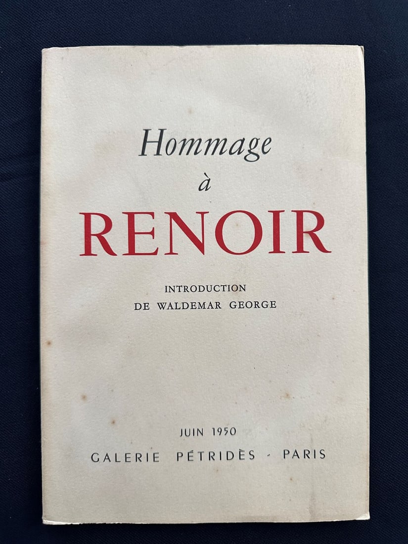 Hommage a Renoir, by Waldemar George, 1950 (1 of 4)
