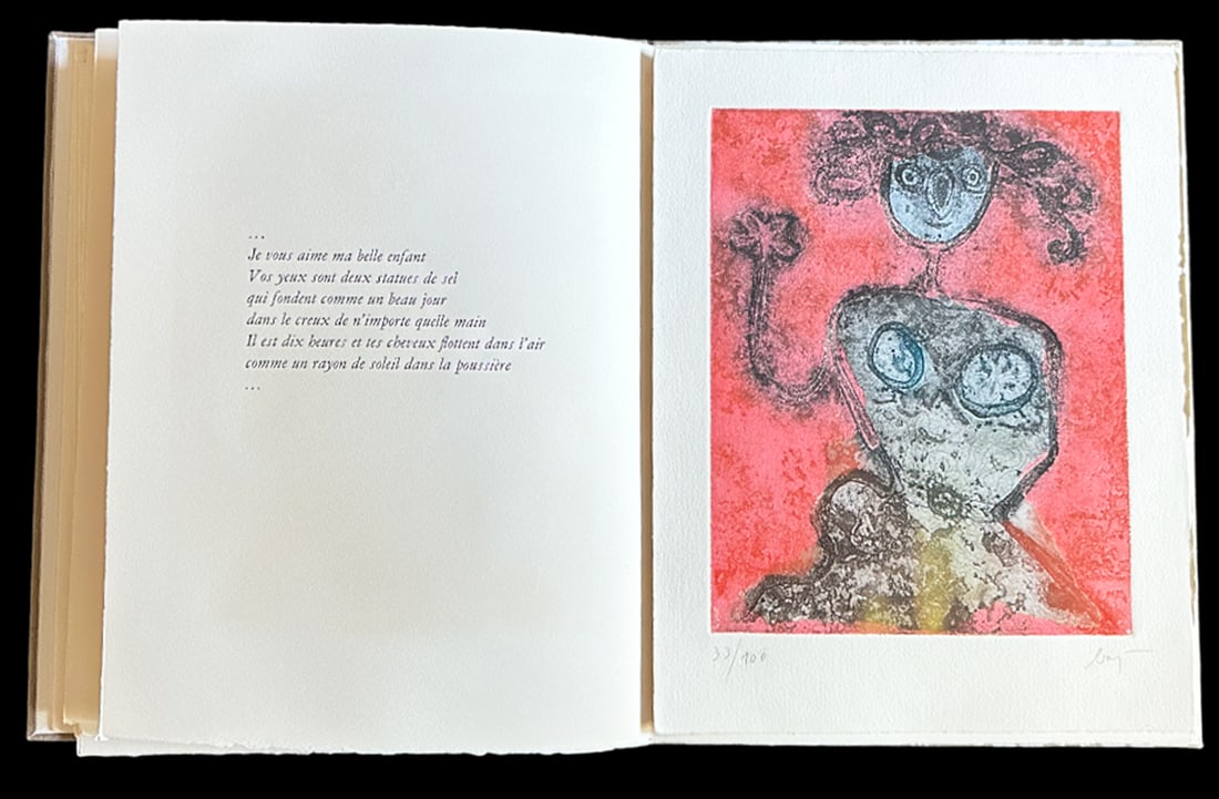 Dames et Generaux. With 10 etchings by Enrico Baj. 1964.: Berggruen & Schwarz. Paris & Milan. 1964. Illustrated by Enrico Baj, with poems by Benjamin Peret. With a text liminaire by Andre Breton and Marcel Duchamp false title, 10 etching with aqua forte sign