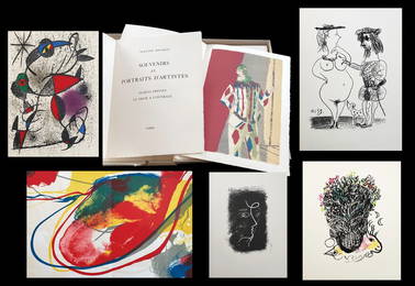 Souvenirs et Portraits d’Artistes. Prints by Giacometti, Matisse, Picasso, and others