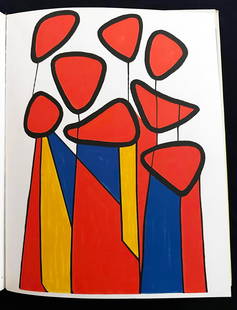 Homage to ALEXANDER CALDER. with a color Lithograph by Calder.: Tudor Publishing Company New York 1972. Special issue of the art review XXe Siecle edited by G. San Lazzaro, entirely dedicated to Alexander Calder artwork, with an original lithograph in color