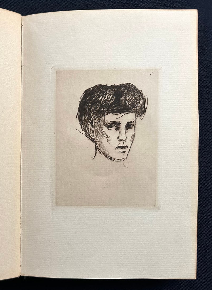 Munch, Schiefler. Graphic Work 1907. With 2 original drypoints by Munch. One of 30 copies.: Verzeichnis des graphischen Werks Edvard Munchs BIS 1906. Munch, Edvard; Schiefler, Gustav. Published by Bruno Cassirer 1907 First edition of the important catalog of Munch graphic work, limited numbe