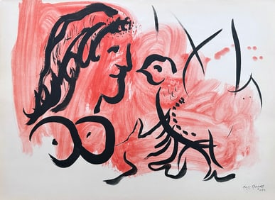 Marc Chagall Pochoir. 1956, from the portfolio Douze Contemporains