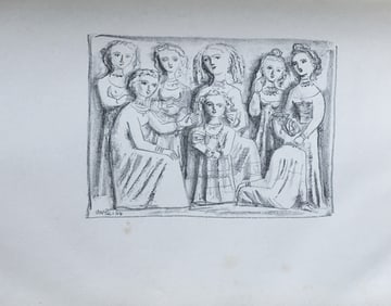 Liriche di Saffo, 12 LITHOGRAPHS BY CAMPIGLI, 1944.