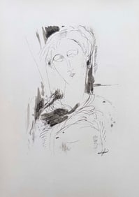 Amedeo Modigliani Pochoir. 1959, from the portfolio Douze Contemporains