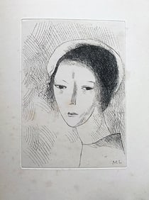 Marie Laurencin Etching. 1947, from the portfolio Du Cubisme