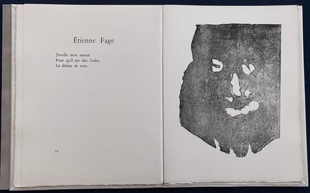 Les Transparents. With Four Celluloid Engravings by Picasso. Ales, PAB, March 1967.