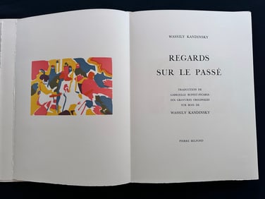 Kandinsky. Regards sur le Passe. With 10 woodcuts + Suite in Japan