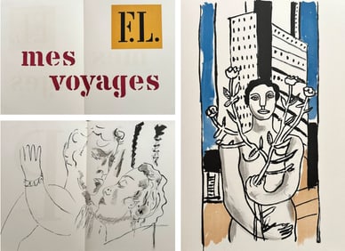 Leger Mes Voyages Paris 1960, with 28 lithographs