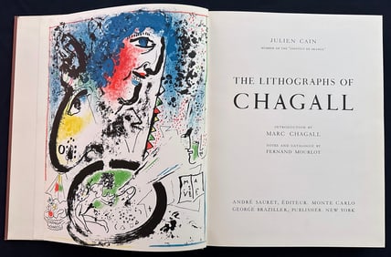 Chagall Lithographe 1. With 12 original lithographs by Chagall.