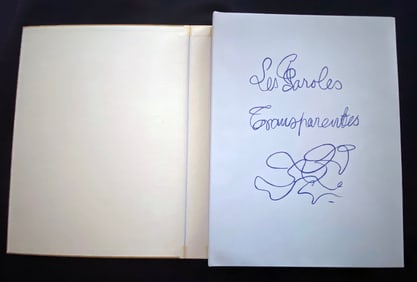 BRAQUE. Les Paroles transparentes. lithographs by Braque, 1955.