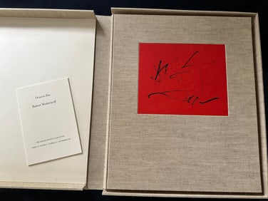 Motherwell. Paz, Octavio. Three Poems. With 27 lithographs by Motherwell