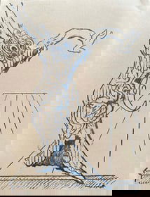 "Elektra". Woodcut by Max Ernst. 1959.