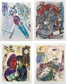 Poemes. Gravures Originales Sur Bois De Chagall.