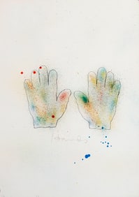 Jim Dine. HANDS. Lithograph 1970/76. Signed and numbered