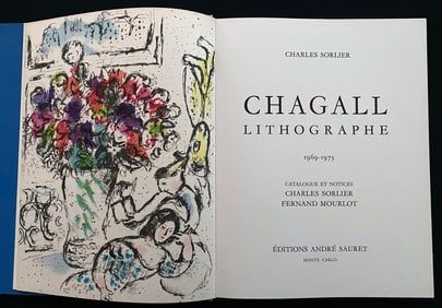 Chagall lithographe IV. With two original lithographs by Chagall.