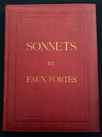 Sonnets et Eaux-Fortes. 1869. 42 etchings by Manet, Dore, Corot, Braquemond, Hugo (after) and others
