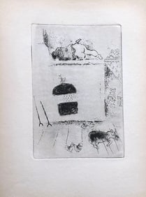 Les Sept Peches Capitaux, 1926, 15 etchings by Marc Chagall. Simon Kra Paris, 1926.