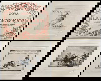 La Tauromaquia - Francisco de Goya y Lucientes, portfolio with 33 etchings