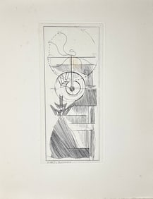 Marcel Duchamp Etching. 1947