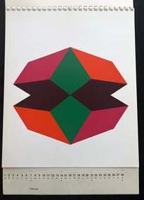 Ein Domberger Siebdruck Kalender. 12 Screenprints by Indiana, Max Bill, and others